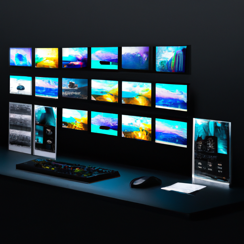 Панели аналитики с ИИ в тёмном режиме, глянцевый стиль, детальные графики