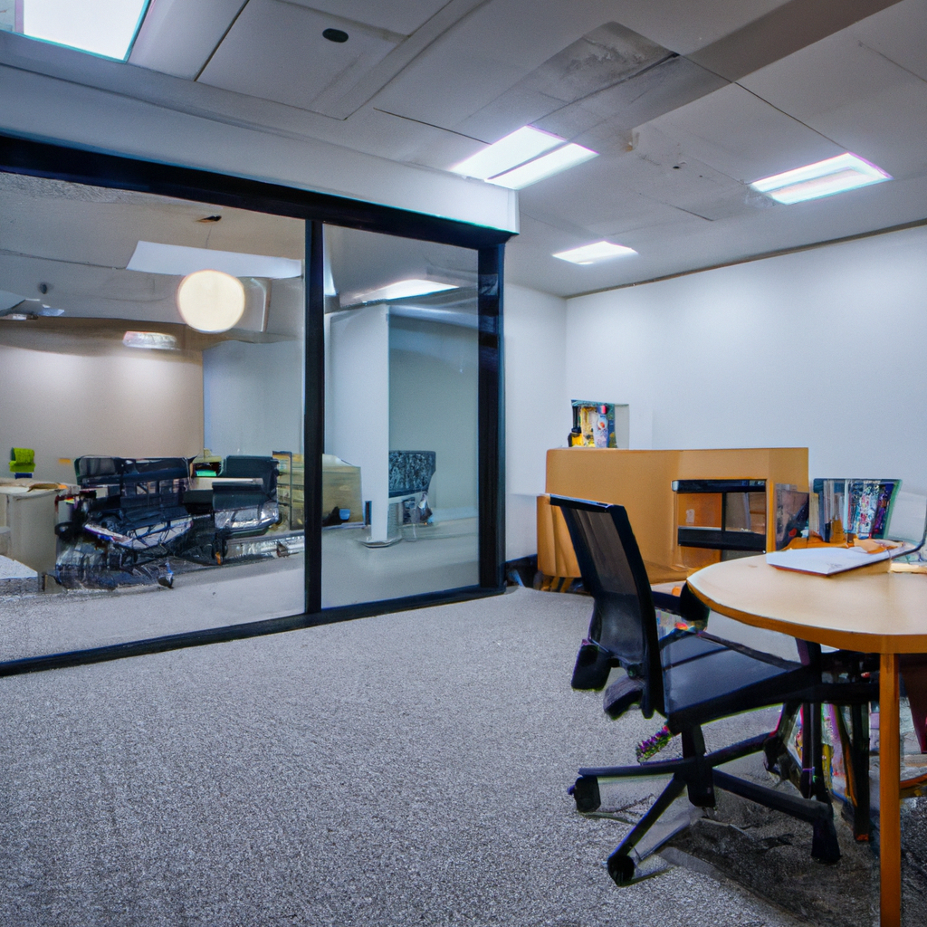 Командное рабочее пространство, ультра-чистая современная офисная обстановка